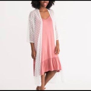 Agnes & Dora -Mesh White Dot Duster - Size Large